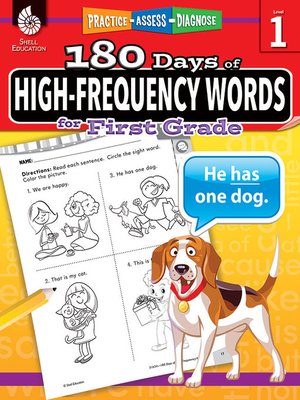 cover image of 180 Days of High-Frequency Words for First Grade: Practice, Assess, Diagnose